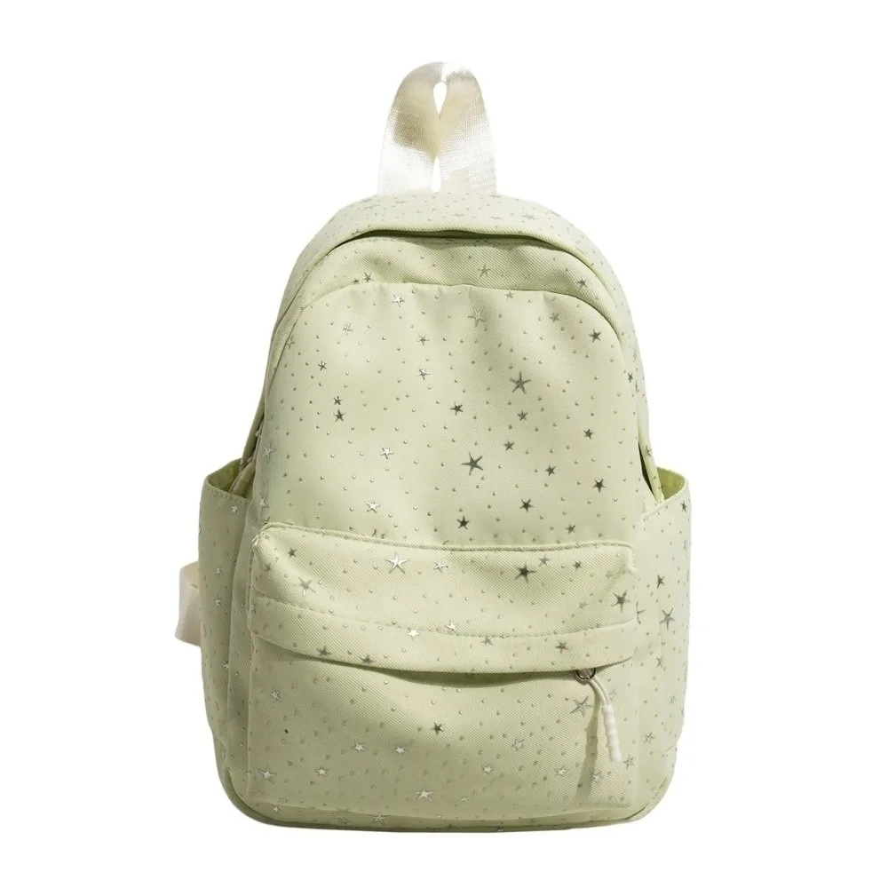 Laptop Bag Print Star Backpack Large Capacity Lightweight Nylon Backpack Korean Style Shoulder Bag Students School Bag Women