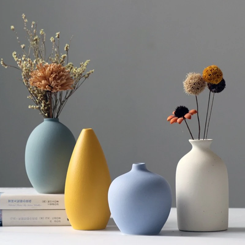 Matte Vases, Ceramic Vases, Floral Crafts, Home Decor Accessories, Morandi Color Scheme