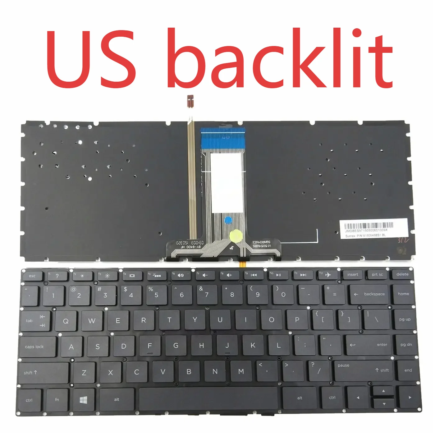 14-AB US backlit keyboard For HP Pavilion 14-AB000 14-AB057CA 14-AB154CA 14-AB166 US
