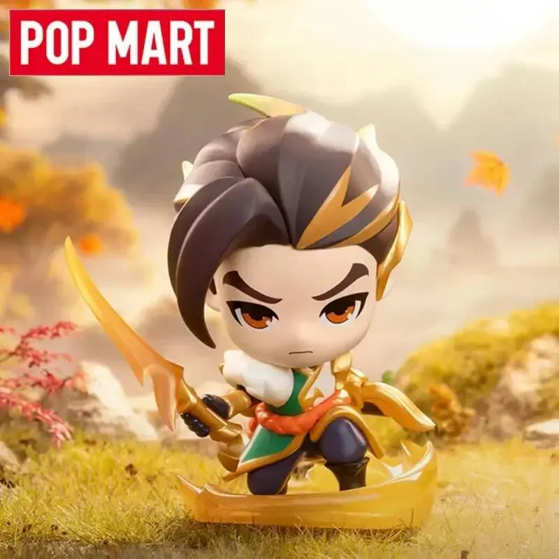 팝 마트 X 골든 스패출라를 위한 싸움 치비 시리즈 블라인드 박스 귀여운 액션 애니메이션 피규어 깜짝 박스 오리지널 장난감 인형 장식품