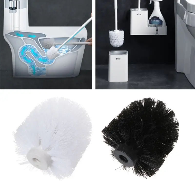 Universal Ersatz Wc Pinsel Kopf Halter Weiß Schwarz Sauber Ersatz Werkzeuge Toiletborstel Home Bad Zubehör