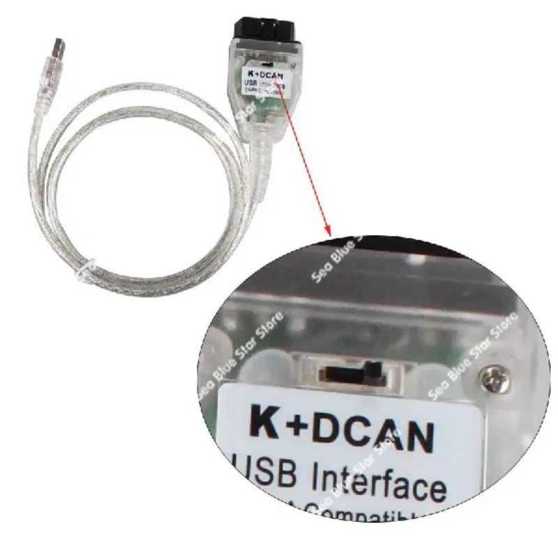 INPA for E Chassis Diagnostic Cable K + DCAN FT232RL with Swith Switch