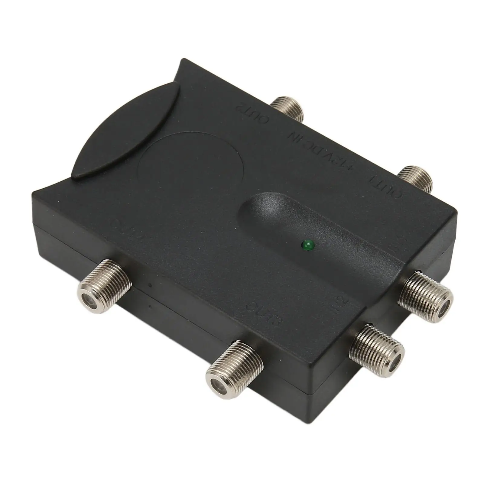 2-in-4 Out TV Signal Amplifier with Type F Connectors for Enhanced for antenna Reception