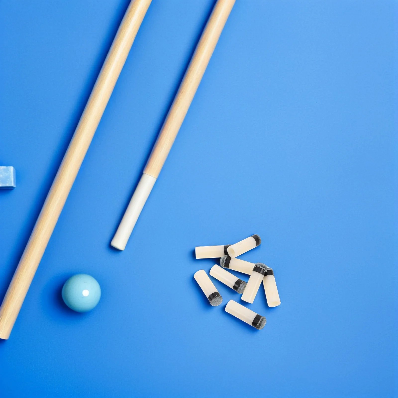 

12Pcs Pool Cue Tip Replacement Kit 11Mm Screw on Pool Stick Tip Repair Tool Easy Install Billiard Supplies Snooker Supplies