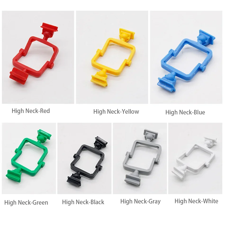 100pcs Dental Articulator Plastic Disposable Articulator Nylon Jaw Frame Black and White High Neck Low Neck Articulator