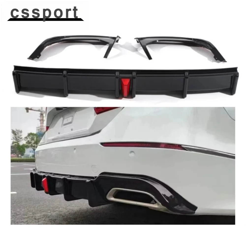 

Высококачественный черный диффузор заднего бампера со светодиодным спойлером для Honda Accord Sedan 2018-2022 гг.