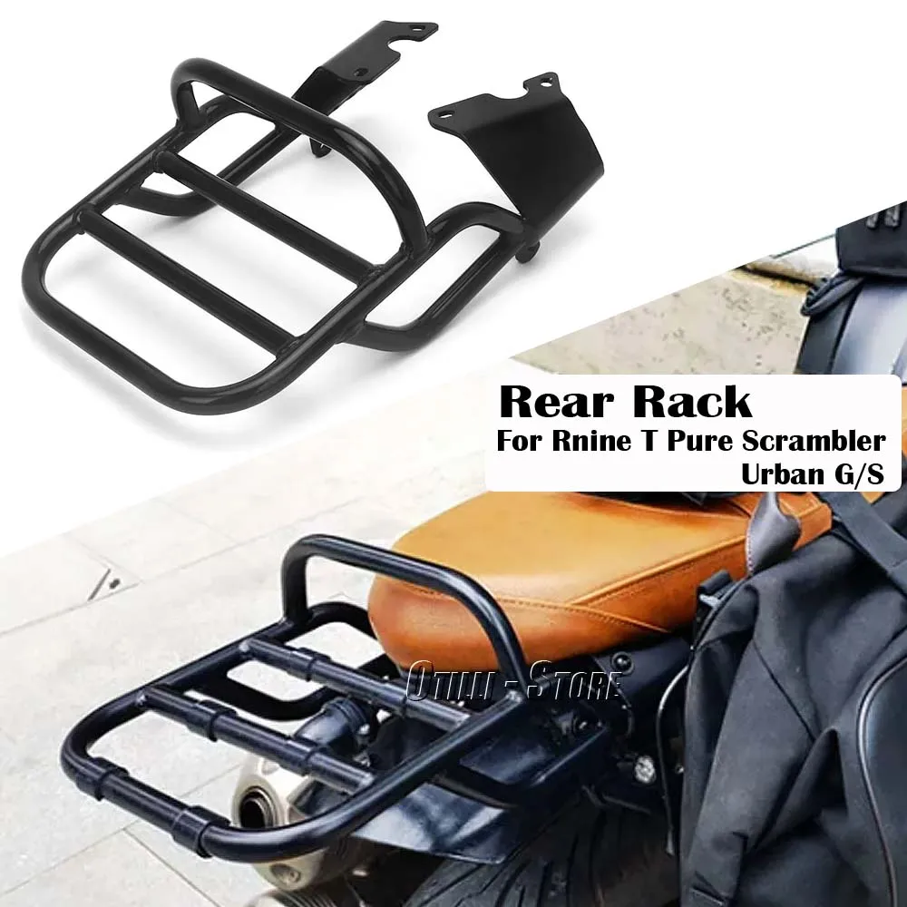 Motorcycle Rear Seat Luggage Rack With Handle Grip Support Shelf For BMW R9T RNINET Scrambler RnineT Pure R nineT Urban G/S