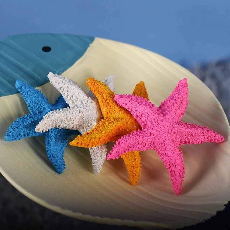 Beautify Your Aquarium with Realistic & Safe Resin Starfish Ornaments.Durable, Easy Clean for Fresh/Saltwater Tanks