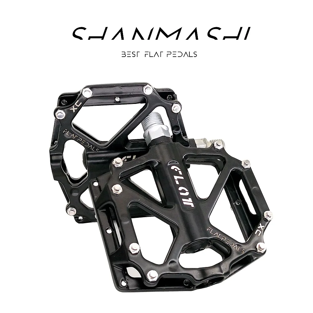 

Для горного велосипеда Алюминиевые педали, Педали для горного велосипеда BMX/DH для велосипеда, широкая педальная платформа, изготовленная из алюминия,