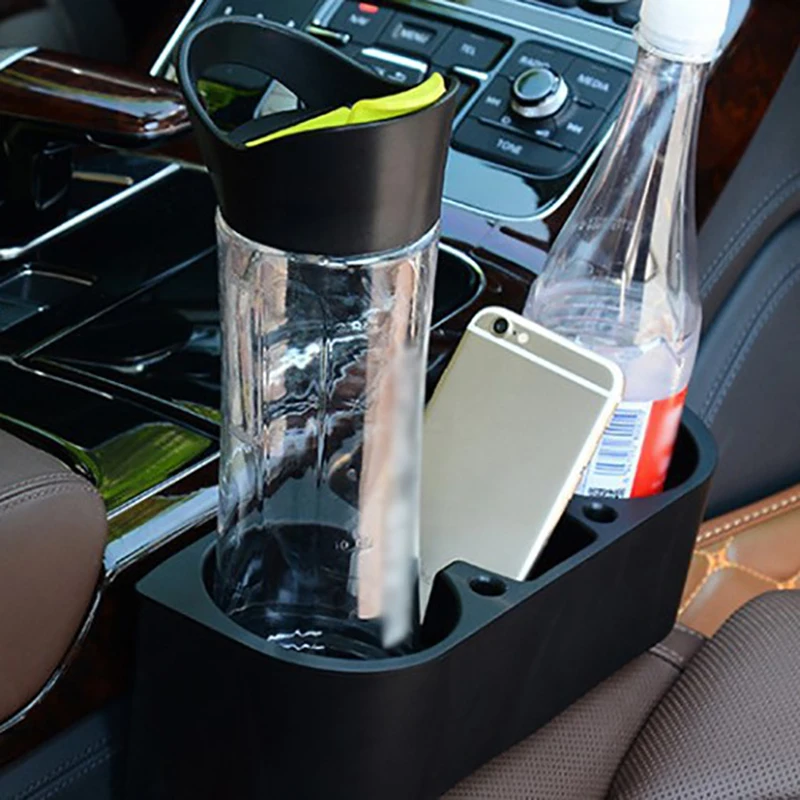 Car Seat Gap Bottle Cup Drinking Holder Auto Interior Storage Organizer For Truck Vehicles Phone Stand Bracket Box Automobile