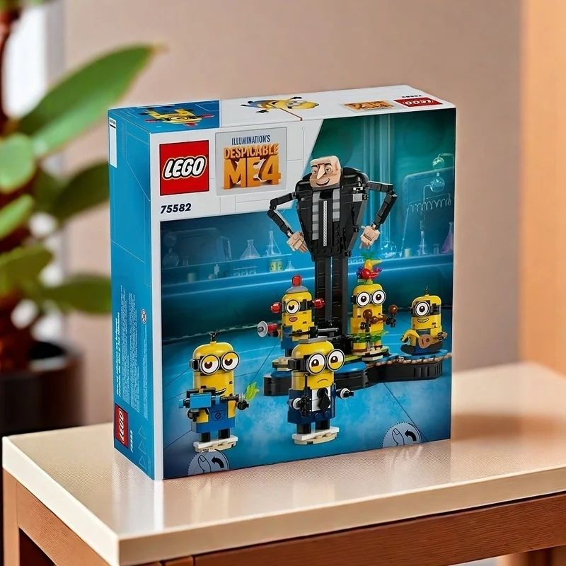 75582  LEGO  Despicable Me 4 building blocks assemble Gru and Minions toys, suitable as gifts for boys and girls