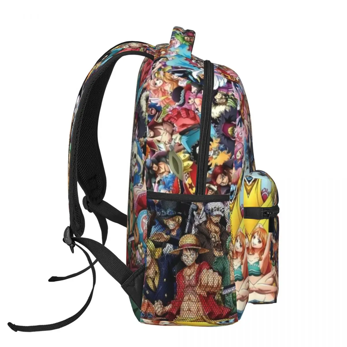 Uma peça impressa leve mochila casual, apto para escola, ao ar livre, compras, escritório, 17"