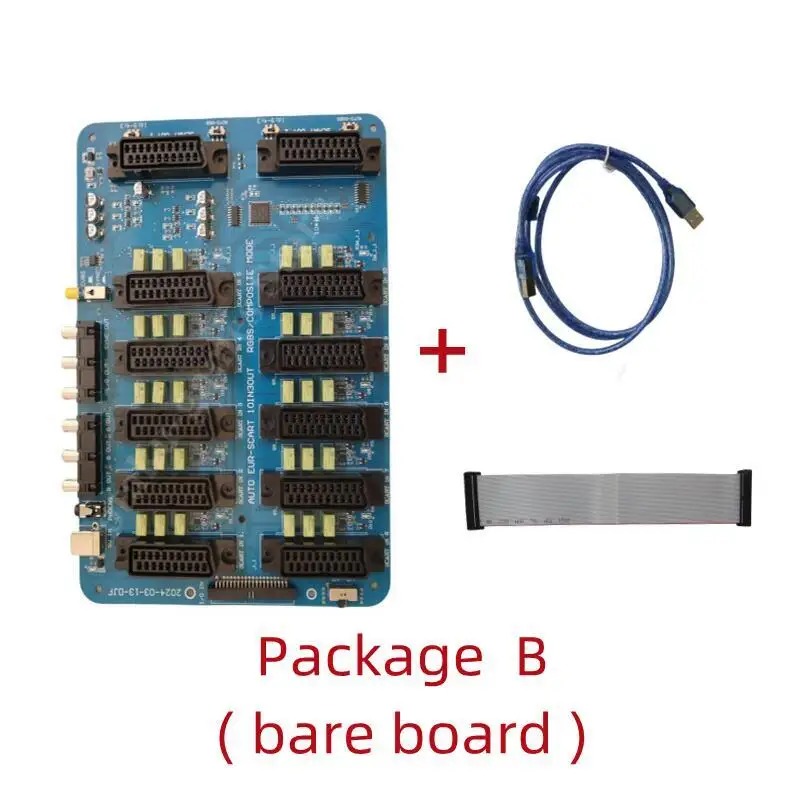 Neuer 10-IN-3-Ausgang EUR SCART Distributor 2 Scart 1 RGBS Auto RGBS Video Converter Switcher Board für MD/MD2/SS/PS/PS2/PS3/DC/SFC