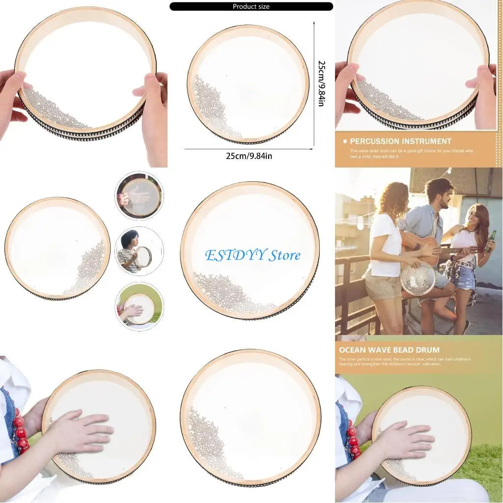 

G6DE Oaken Ocean Sound Drum Rhythm Tool For Kids Adults Classroom Tasks Travel Friendly Permanent Music Creation Instrument