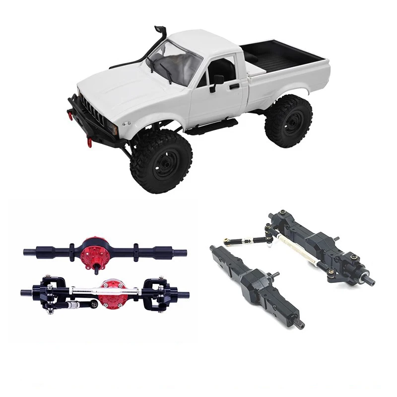 อะไหล่รถบังคับวิทยุ WPL C14 C24 C54 B36 ชิ้นส่วนอัพเกรดโลหะ ชิ้นส่วนดัดแปลง เพลาหน้าและหลัง