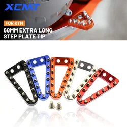 68mm Rear Brake Pedal Lever Step Plate Tip For KTM XC XCF XCW SX SXF EXC EXCF TPi 6D 125 150 250 300 350 400 450 500 2016-2023