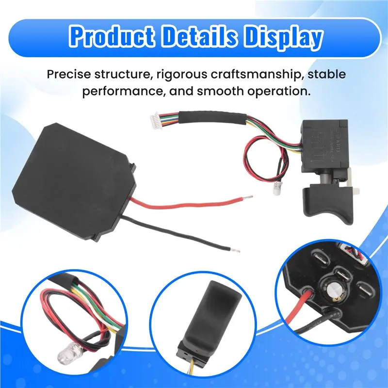 ABFA For Dayi 2106/161/169 Drive Control Board+Switch 18V 21V Brushless Electric Wrench Motherboard Speed Switch