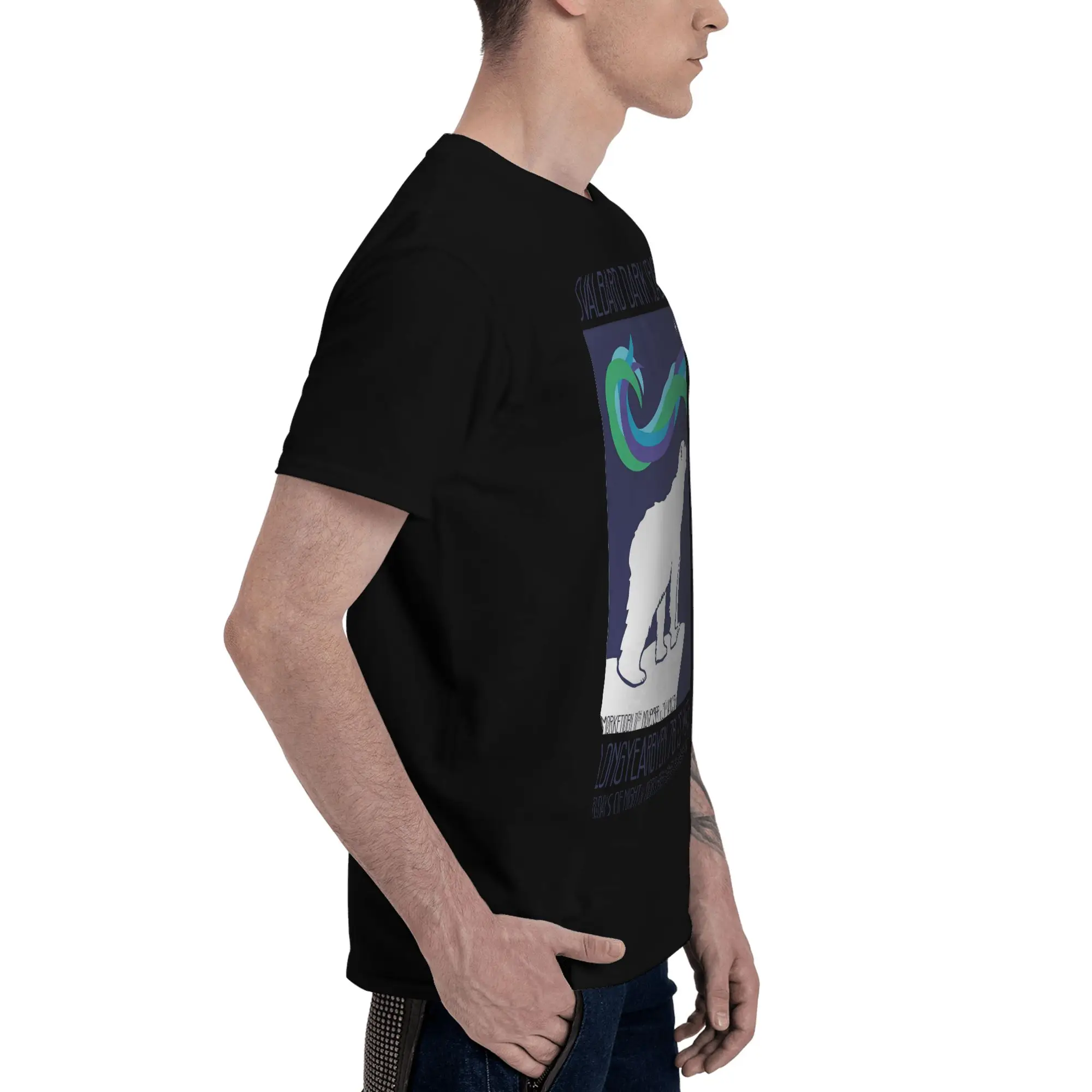 Svalbard Northern Lights Versatile Reversible T-shirt Japanese-Style Vibe Short Sleeve