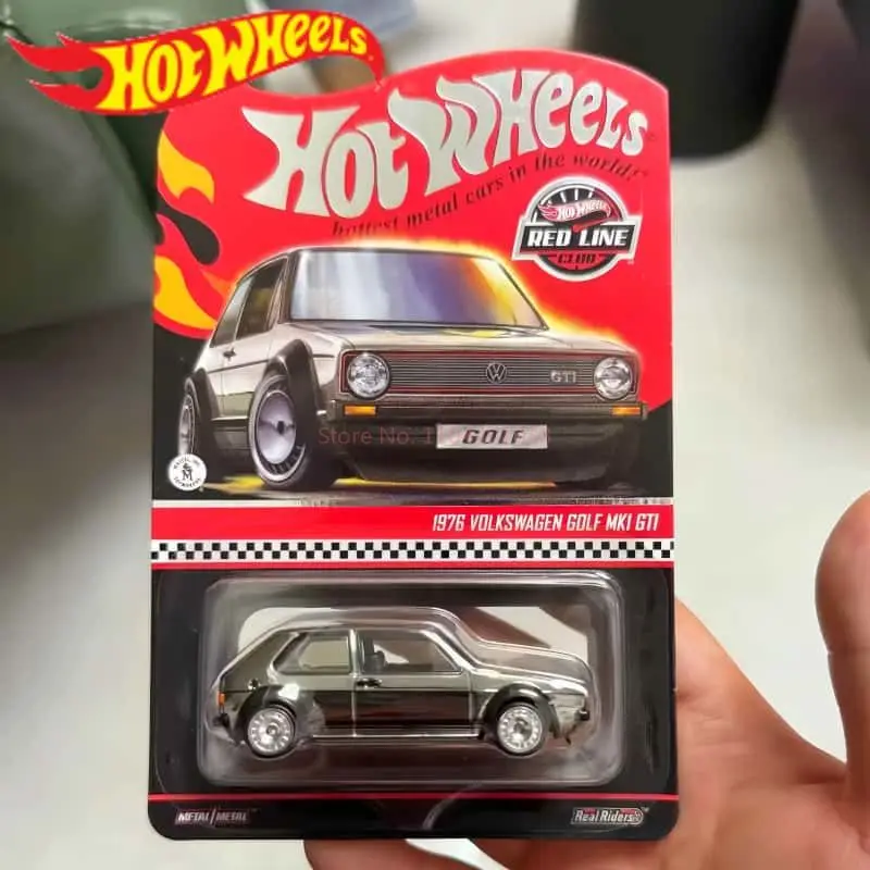 Genuine Hot Wheels RLC Red Line Golf MK1 GTI Volkswagen Volkswagen Small Steel Cannon Model DieCast Car Boy Collection Toy Gift