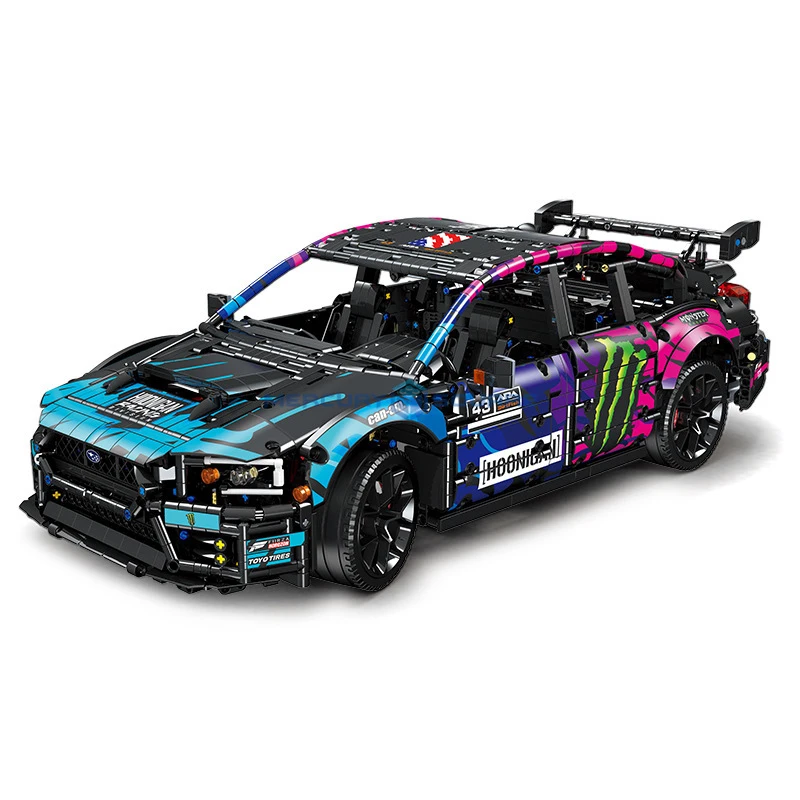 

Classic STI Racing Car MOC 57010 Sport Speed Vehicle Bricks Mechanical Model Building Blocks High Tech DIY Toy Gift Kids Boys