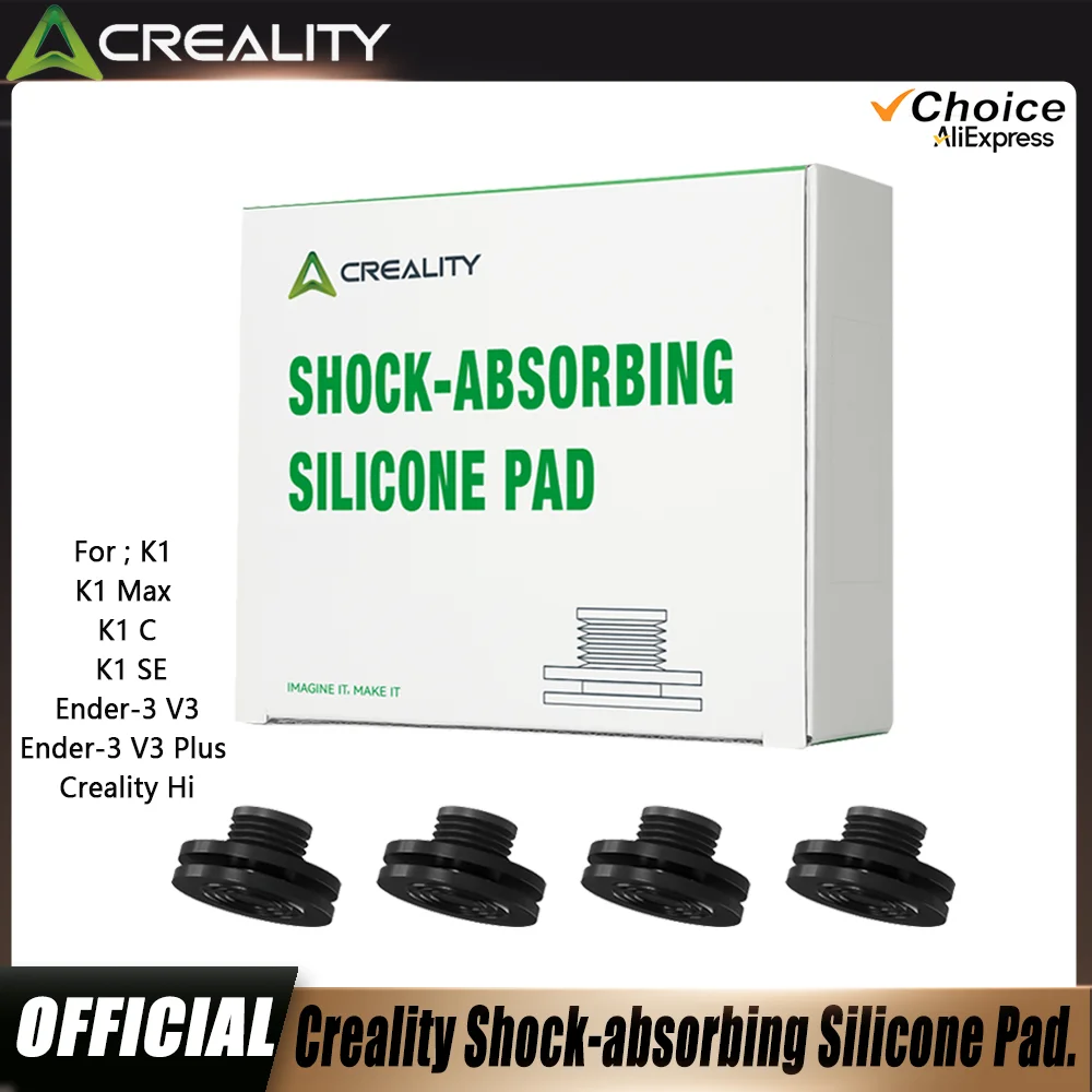 

Creality K1 Series Shock-Absorbing Silicone Pads for K1 Max/K1C/K1 SE/Ender-3 V3/V3 Plus/Hi 3D Printer Vibration Dampening Parts