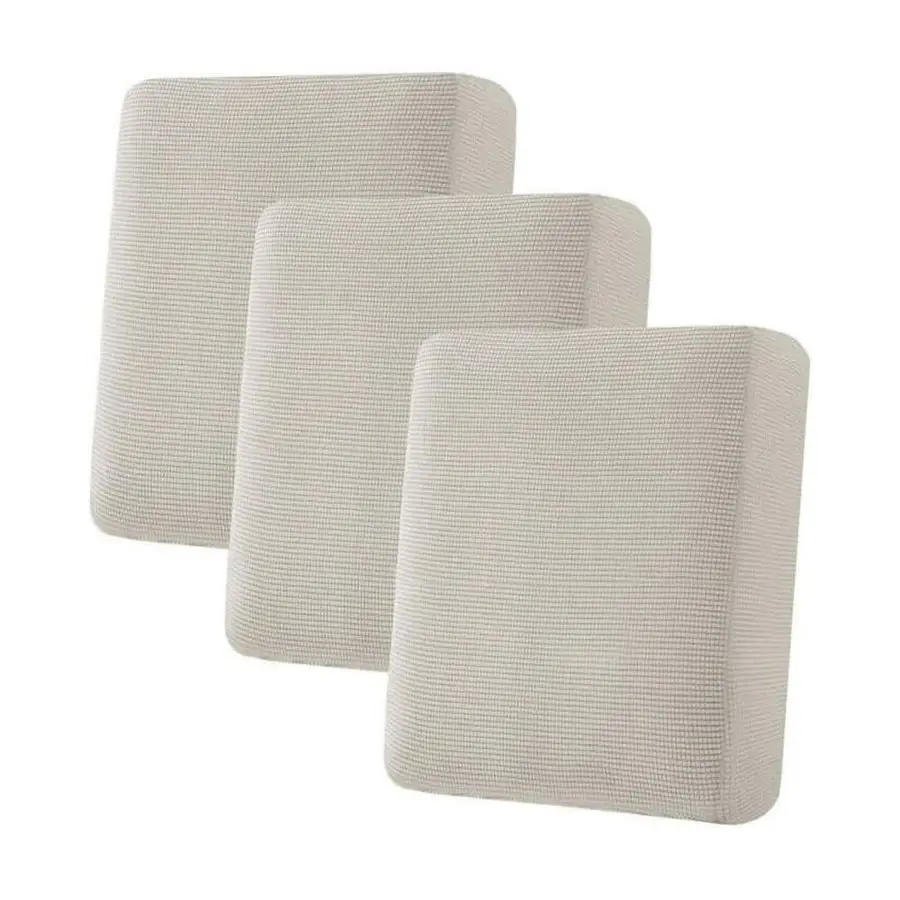 

Super Stretch Individual Seat Cushion Covers Sofa amp Couch Cushion Slipcover Sets Thick Jacquard Textured Twill Fabric 3 Piece,