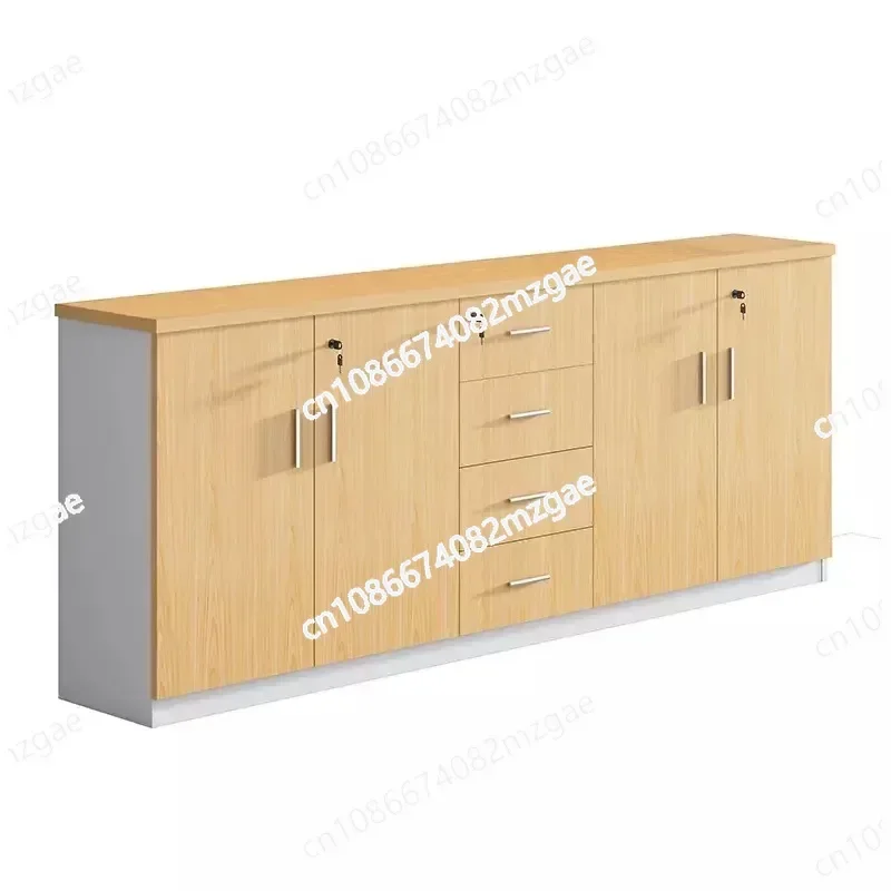 File Cabinet Locked Office Wood Partition