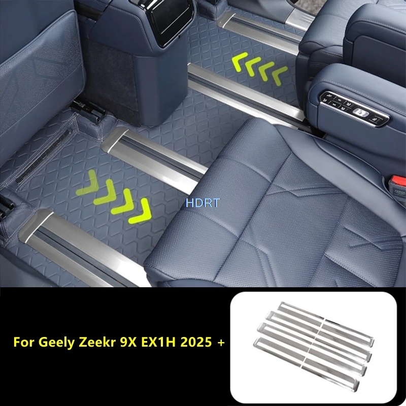 

For Geely Zeekr 9X EX1H 2025 + Car Styling Seat Rail Guard Cover Slide Plate Anti Scratch Trim Protector Decoration Accessories