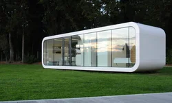 Prefabricated modular container housing villa Colored steel material Integrated Space capsule office house