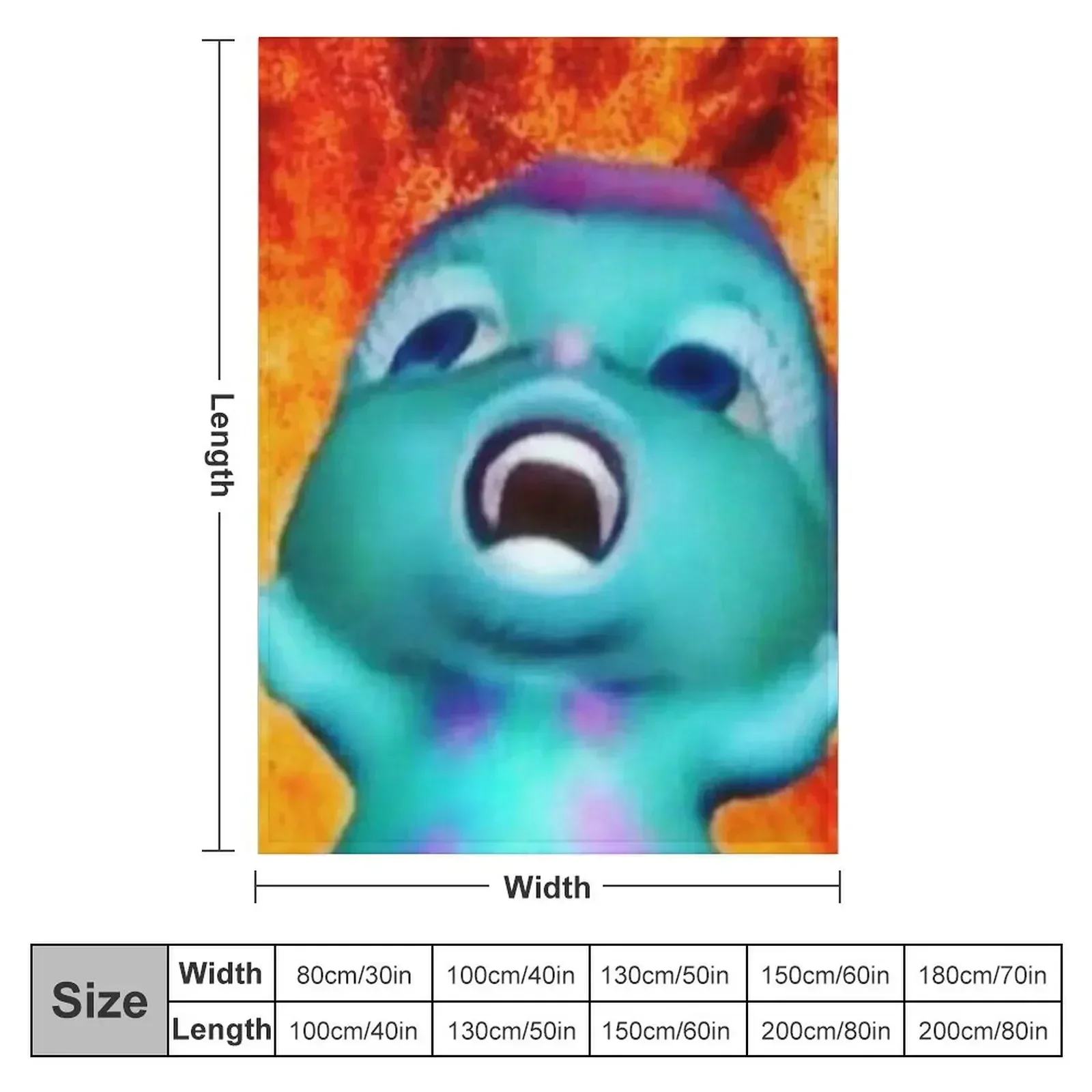 Bibble Meme Fire Throw Blanket blankets and throws Weighted Travel Thins Thin Tourist Blankets