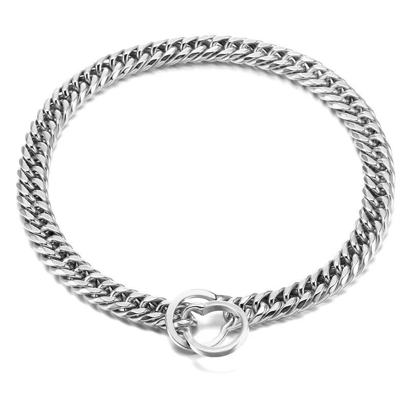 Stainless Steel Gold Chain Pet Collar, Dog Collar, Small, Middle, Large Dog Collar for French Bulldog Pitbull, 16mm P