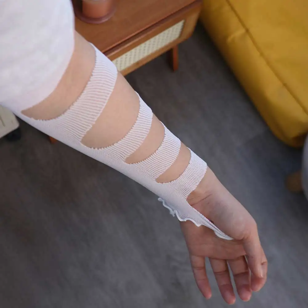 

Streetwear Y2K Strapping Bandage Fingerless Gloves Elastic Punk Bandages Arm Sleeves Wrist Cuffs Subculture Gloves Gothic