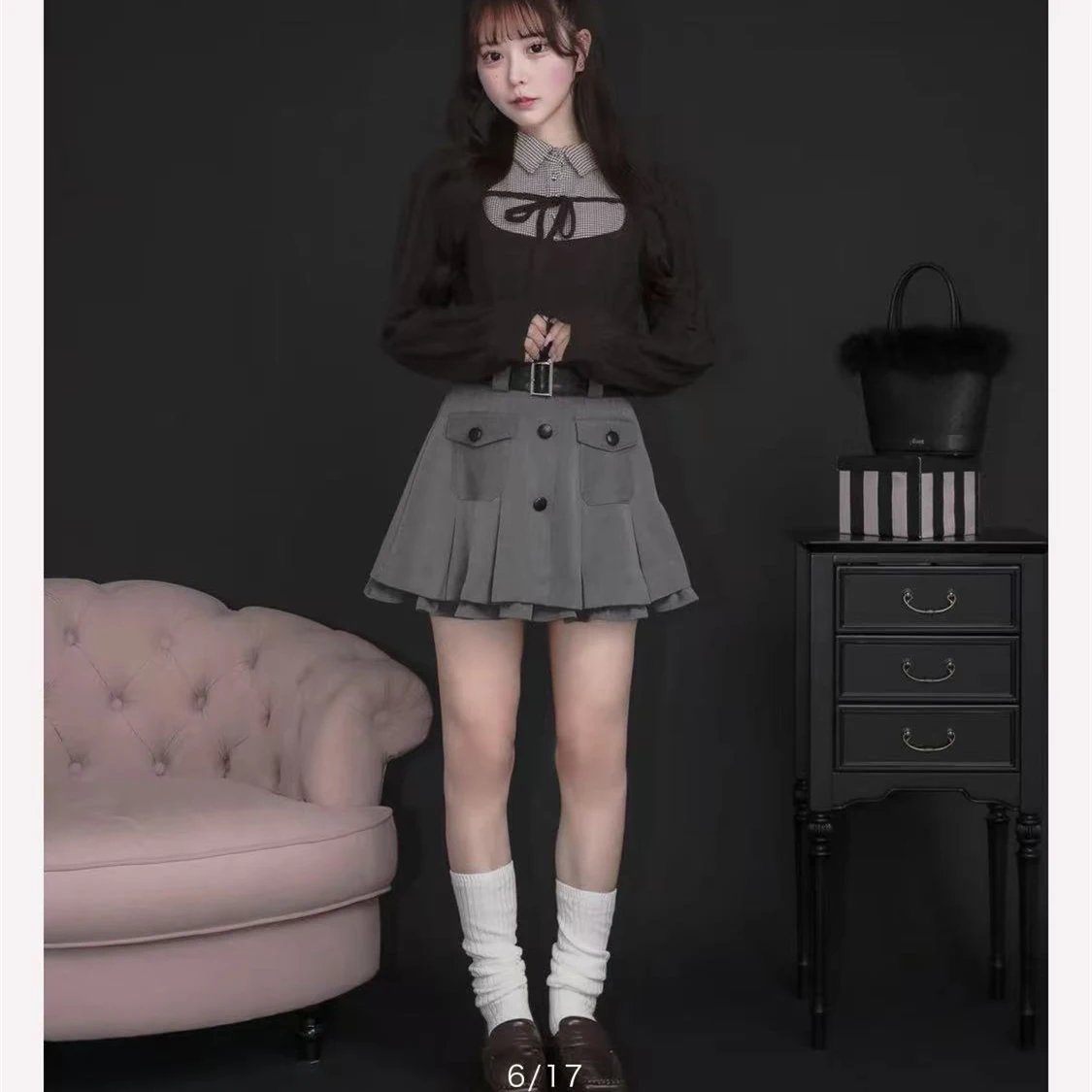 Japanischen Stil Süße Mode Polo Kragen Pullover Frühling Herbst Neue 2025, Mädchen Frauen Slim Fit Casual Vielseitige Grundlegende Gestrickte Top