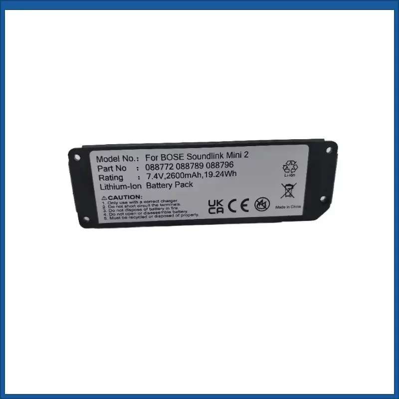7.4V 2600mAh Battery Pack Lithium-lon for BOSE Mini 2 Second-generation Speaker Battery 080841 088789 088772 088796