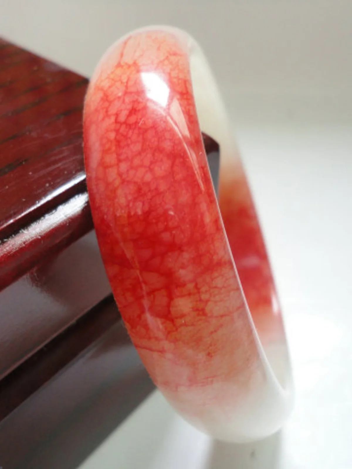 プレミアム新作赤鶏血翡翠ブレスレット-レディース-蘇州翡翠ブレスレット-ステップバイステップ-ハートストッパー-ファッションジュエリーアクセサリー