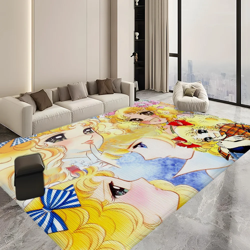 Cartoon Women\'s Candy Candy Hallway Carpet Non-Slip Laundry Room Mat Laundry Decor Balcony Child Living Room Bedside Area Rugs