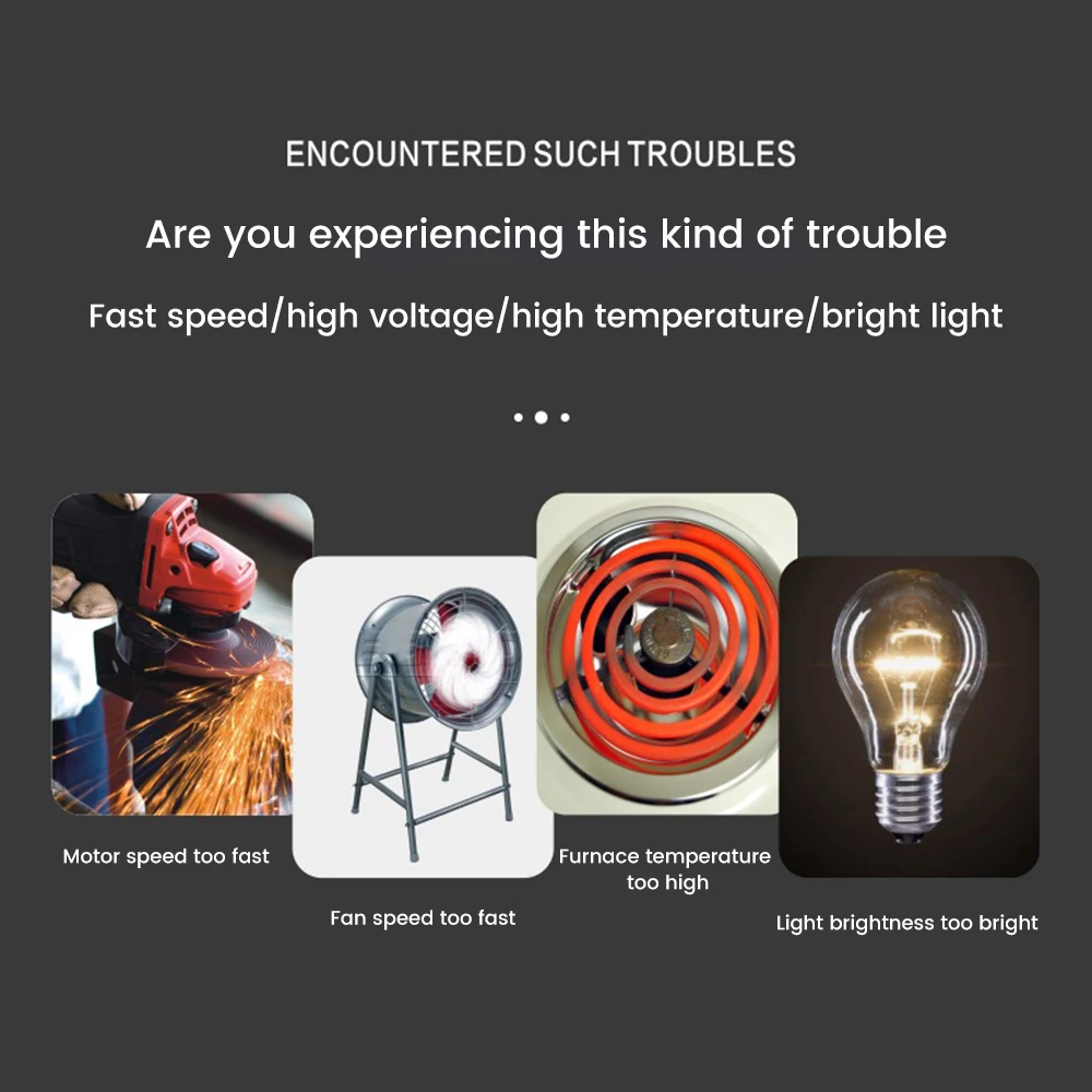 110V/220V 4000W Motor Speed Controller Electric Router Exhaust Fan Grinder Drill Variable Voltage Regulator Switch LED Display