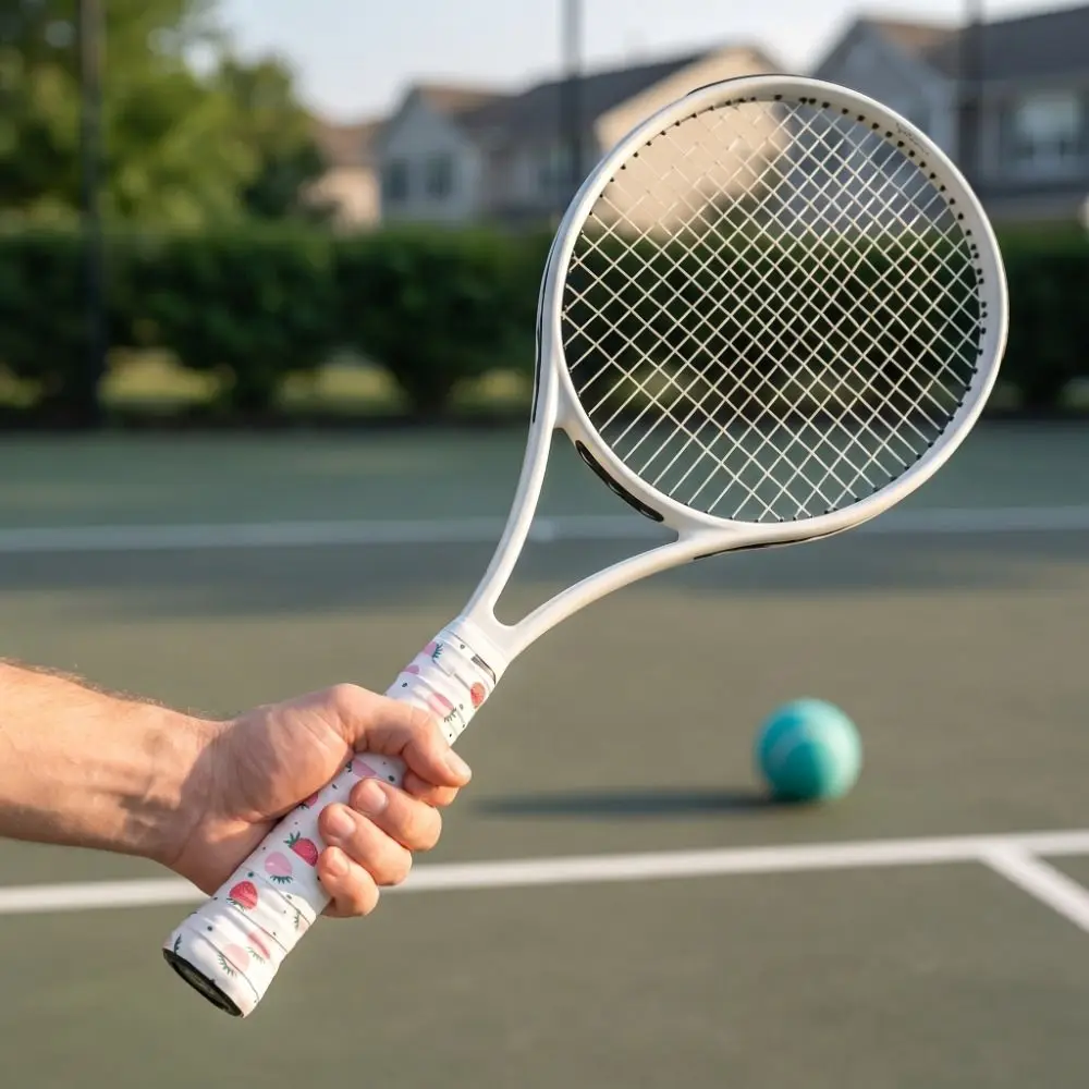 3D Printed Surface Tennis Badminton Grip Tape Sweat Absorbent Anti-slip Badminton Racket Grips Wrap Soft Touch Quick-dry