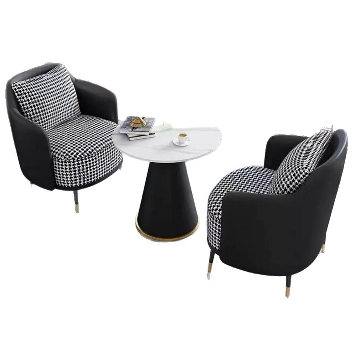 

Simple, casual, sofa, combination, hotel, reception, tables and chairs