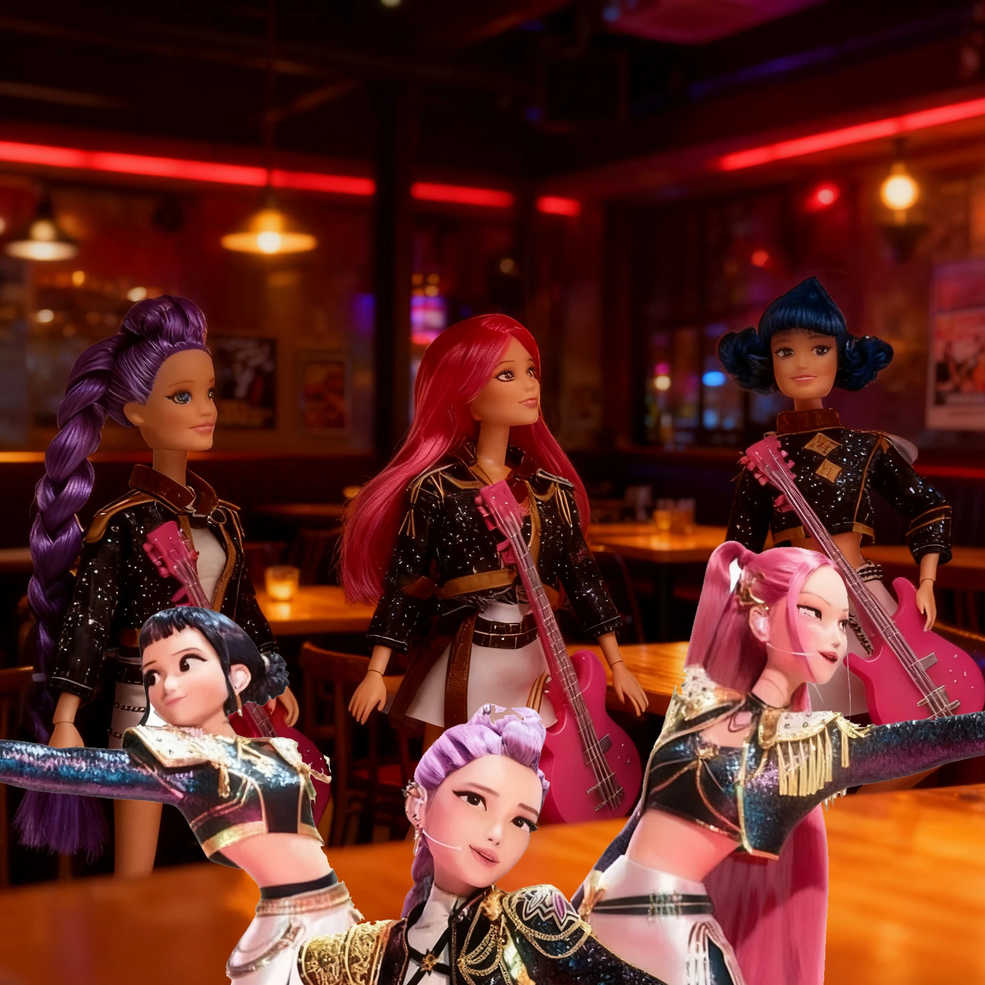 سحق سحري! دمية فينيل K-POP Korean Wave Girl Group Witch Hunt إصدار محدود - هدية عيد ميلاد للأطفال من Rumi Mila Zoey