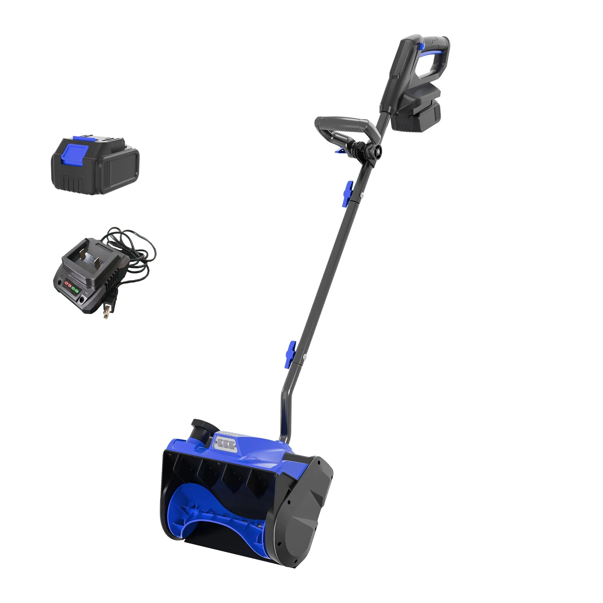 12 Inch Cordless Snow Shovel With 16.5 Ft Throwing Distance 20V 4.0Ah Battery And Quick Charger Adjustable Handle For Driveway Walkway Deck Stair Snow Removal