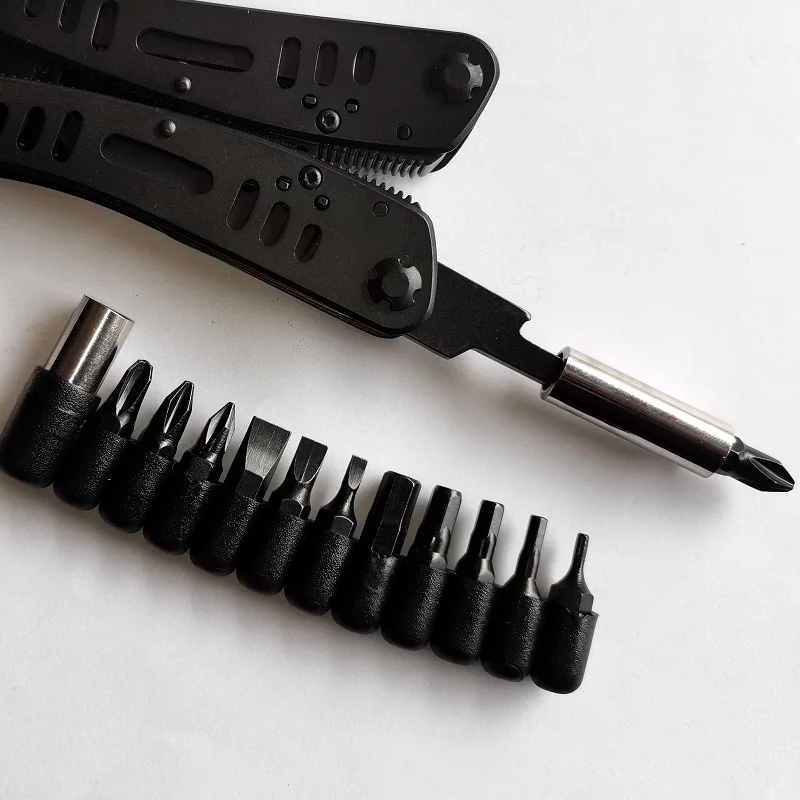 12 pezzi punta per cacciavite con adattatore kit Multitool raccordo per pinza multifunzione pinza Ganzo utilizzare punte per cacciavite