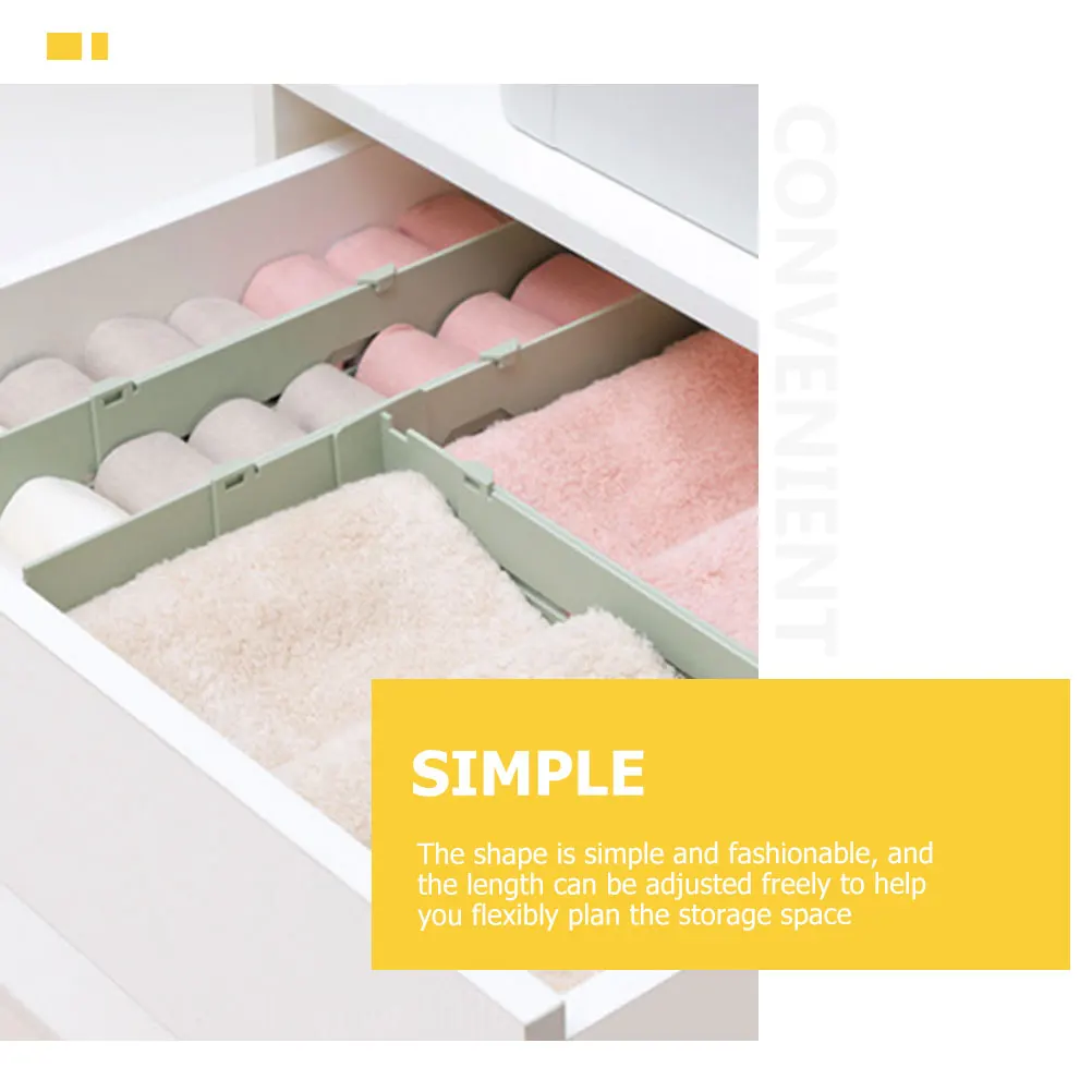

4Pcs Retractable Drawer Divider Adjustable Organizer Boards for Drawer Storage Separation Sorting and Space Saving