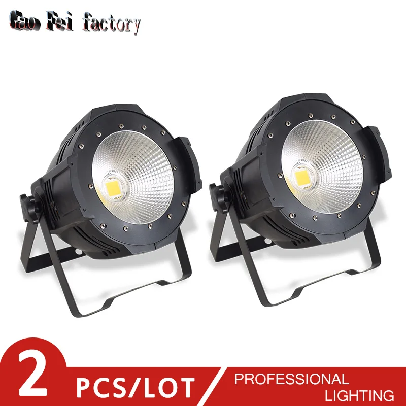 HONGYI 2PCS COB 100W Audience Lights Led Blinder DMX Par Light Warm White Cold White For Theater Studio Disco Party Projector