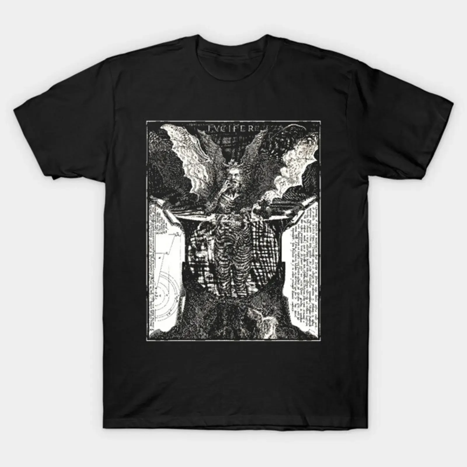 Cornelis Galle I Lucifer c 1595 T Shirt vintage Washed Top For Everyday Wear Comfortable graphic Casual Soft Breathable Unisex