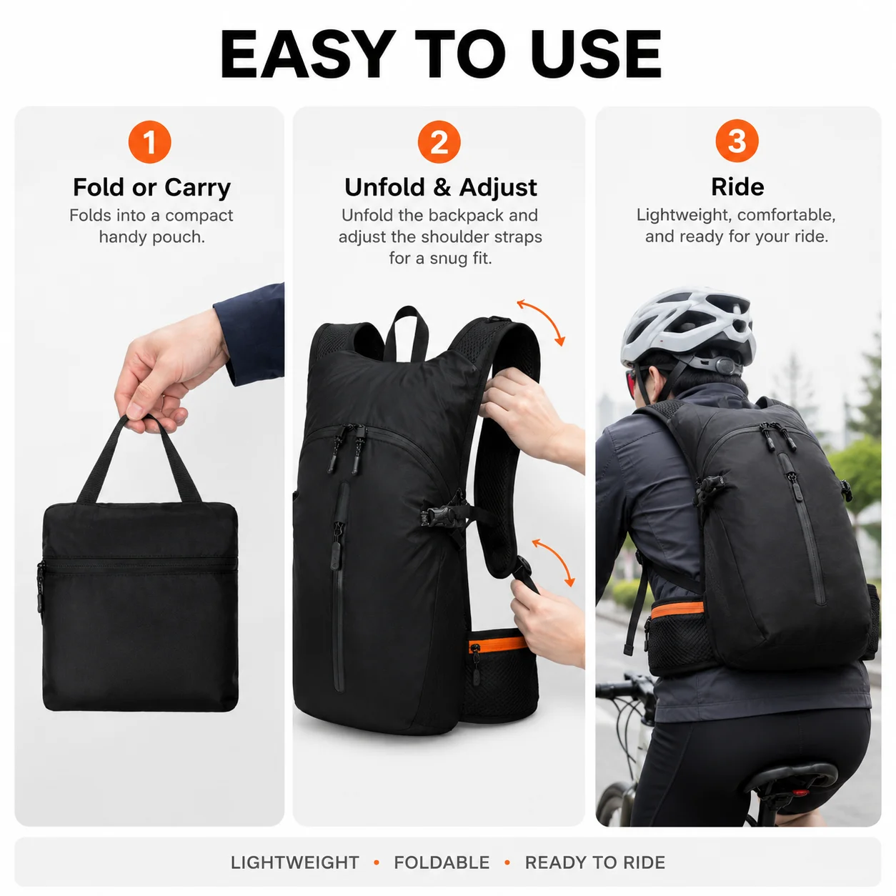 Foldable Bike Backpack Reflect - Cycling Gear Backpack review and price