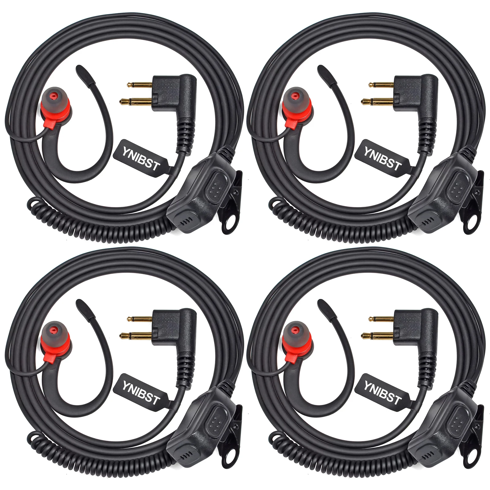 

G-образный наушник Walkie Talkie, защитная гарнитура с микрофоном, совместимая с Motorola CP040 CP140 CP88 CP1200 GP2000, 2-стороннее радио