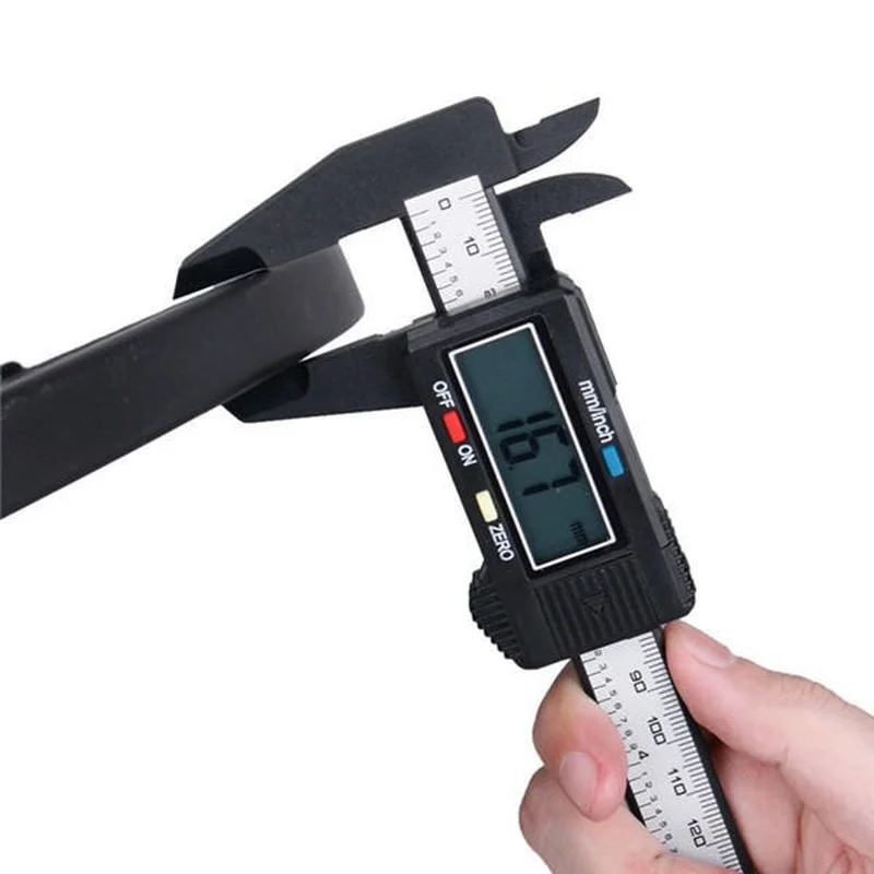 6 zoll 150mm Elektronische Digitale Messschieber Carbon Faser Verbund Nonius Messwerkzeug Hause Werkstatt Mechanische Gauge