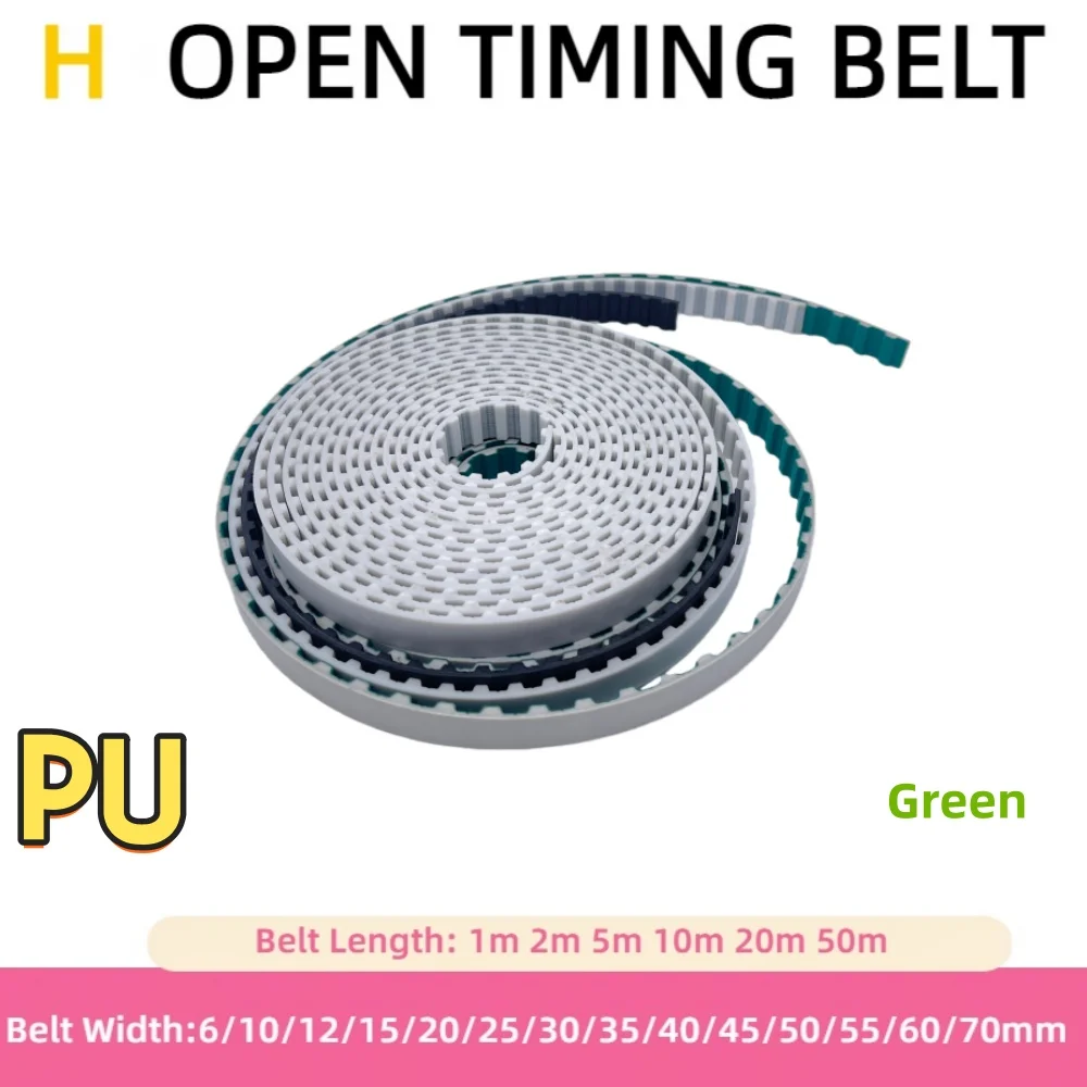 

Высококачественный полиуретановый зубчатый ремень H-типа с металлическим сердечником для промышленного применения, ширина ремня от 6 мм до 70 мм, шаг 12,7 мм