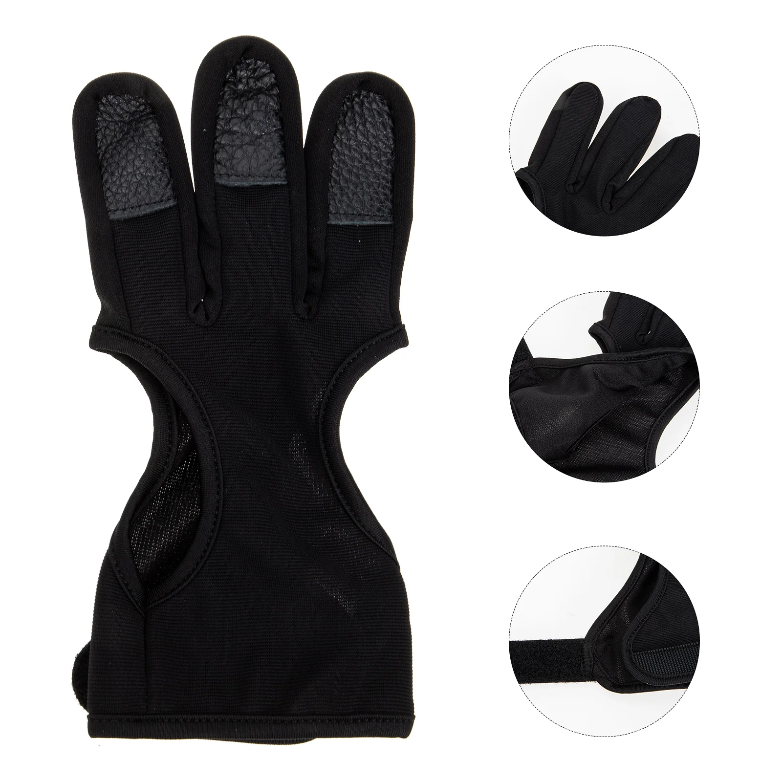 

Portable Archery Finger Stall Mittens Lined Gloves Spandex Adjustable Equipment Material Practical Design